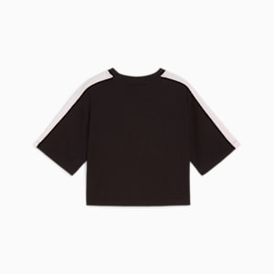 キッズ ガールズ T7 SNFLR グラフィック 半袖 Tシャツ 128-164cm, PUMA Black, extralarge-JPN