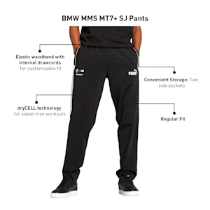 BMW M Motorsport Men's MT7+ SJ Pants, PUMA Black, extralarge-IND