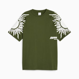 PUMA x PLEASURES Graphic Tee, Myrtle, extralarge-GBR