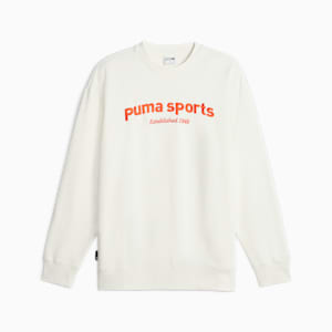 メンズ PUMA TEAM クルースウェット, Warm White, extralarge-JPN