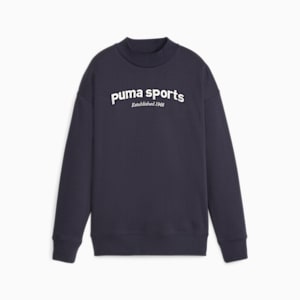 ウィメンズ PUMA TEAM クルースウェット, New Navy, extralarge-JPN