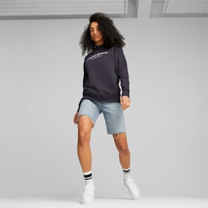 ウィメンズ PUMA TEAM クルースウェット, New Navy, extralarge-JPN