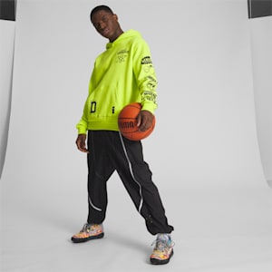 MELO x DEXTER'S LAB Men's Basketball Hoodie, Lime Pow, extralarge