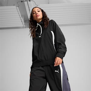 CELLERATOR Women's Relaxed Jacket, PUMA Black-Galactic Gray, extralarge