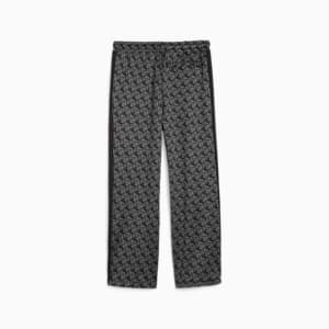 T7 Men's Straight Track Pants, PUMA Black-AOP, extralarge