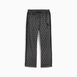 T7 Men's Straight Track Pants, PUMA Black-AOP, extralarge