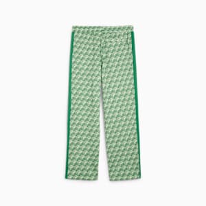 T7 Men's Straight Track Pants, Archive Green-AOP, extralarge