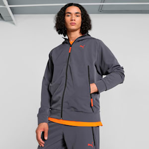 PUMATECH Men's Track Jacket, Galactic Gray-Redmazing, extralarge-IND