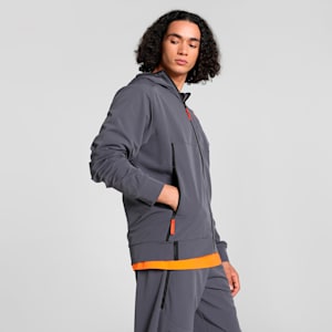 PUMATECH Men's Track Jacket, Galactic Gray-Redmazing, extralarge-IND