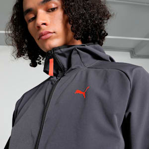 PUMATECH Men's Track Jacket, Galactic Gray-Redmazing, extralarge-IND
