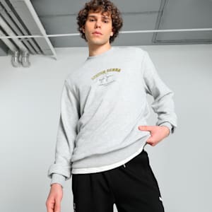 SENNA A VIDA Men's Motorsport Sweatshirt, Light Gray Heather, extralarge-IND