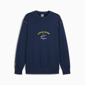 メンズ モータースポーツ セナ ア ヴィーダ ウィズ エンブロ クルースウェット, Club Navy, extralarge-JPN