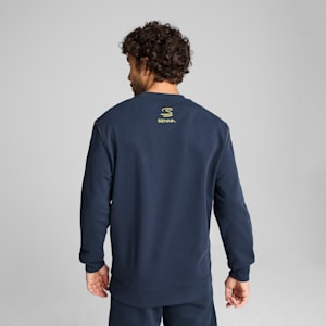 メンズ モータースポーツ セナ ア ヴィーダ ウィズ エンブロ クルースウェット, Club Navy, extralarge-JPN