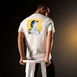 SENNA A VIDA Men's Motorsport T-shirt, Warm White, extralarge-IND