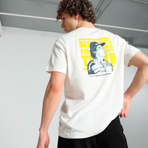 SENNA A VIDA Men's Motorsport T-shirt, Warm White, extralarge-IND