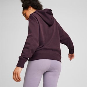 CLASSICS Shiny Logo Women's Hoodie, Midnight Plum, extralarge