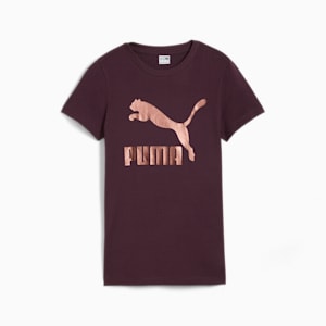 CLASSICS Shiny Logo Women's Tee, Midnight Plum, extralarge