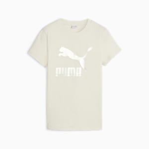 T-shirt à logo brillant CLASSICS Femme, Alpine Snow, extralarge