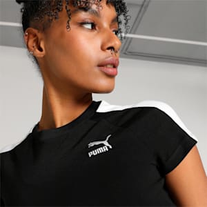 ICONIC T7 Women's Crop T-shirt, PUMA Black, extralarge-IND