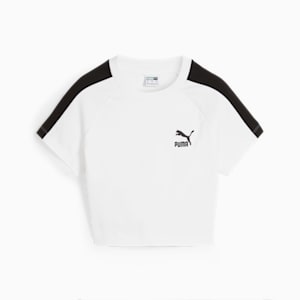 ICONIC T7 Women's Crop T-shirt, PUMA White, extralarge-IND