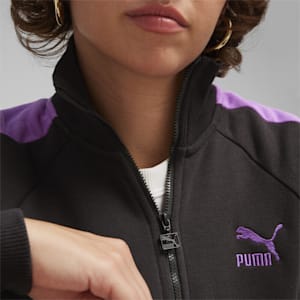 ICONIC T7 Women's Track Jacket, PUMA Black-Ultraviolet, extralarge-IND