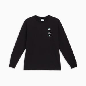 メンズ スケートボード プーマ 長袖 Tシャツ 2, PUMA Black, extralarge-JPN