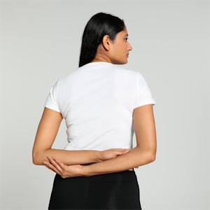 F1 Motorsport Women's Slim Fit Crop T-shirt, PUMA White, extralarge-IND