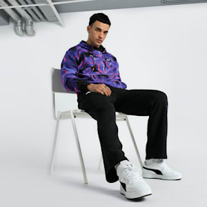 F1® Neon Energy All-Over Print Men's Relaxed Fit Motorsport Hoodie, PUMA Black, extralarge-IND