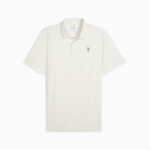 メンズ ゴルフ PUMA x QGC ジャカード ペイズリー 半袖 ポロシャツ, Warm White, extralarge-JPN