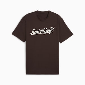 メンズ ゴルフ PUMA x QGC スクリプト グラフィック 半袖 Tシャツ, Dark Chocolate, extralarge-JPN