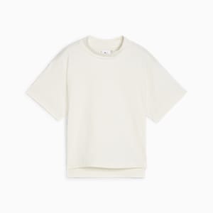 ウィメンズ ゴルフ PUMA x QGC 半袖 モックネックシャツ, Warm White, extralarge-JPN