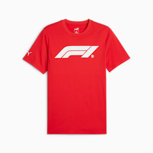 F1 Men's Motorsport Logo Tee, Pop Red, extralarge-IND