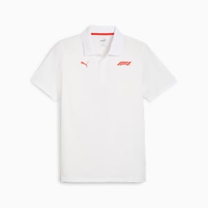 F1 Logo Men's Motorsport Polo, PUMA White, extralarge-IND