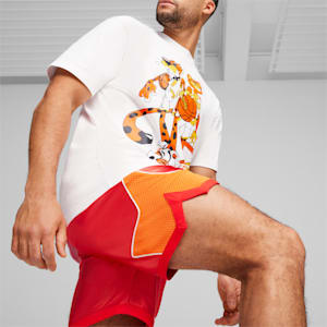 PUMA HOOPS x CHEETOS Men's Shorts, For All Time Red-Rickie Orange, extralarge-IND