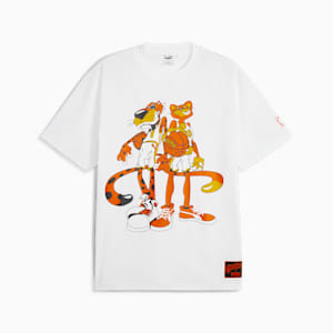 PUMA HOOPS x CHEETOS Men's Basketball T-shirt, PUMA White, extralarge-IND