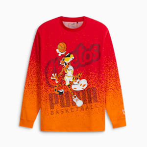 PUMA HOOPS x CHEETOS® Long Sleeve Tee, For All Time Red-Rickie Orange, extralarge