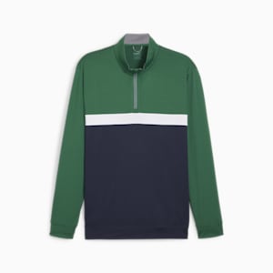 Pure Colorblock Men's Golf 1/4 Zip Pullover, Vine-Deep Navy, extralarge