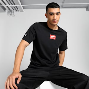 F1 Men's Motorsport Logo Tee, PUMA Black, extralarge-IND