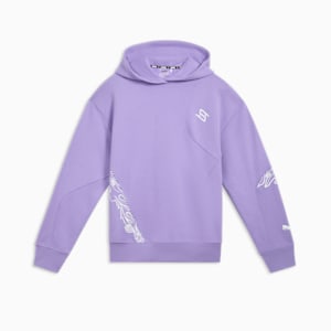 Sudadera con capucha de baloncesto para mujer STEWIE x CITY OF LOVE, Lavender Alert, extralarge