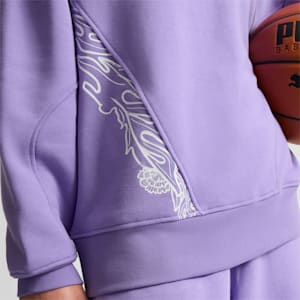 Sudadera con capucha de baloncesto para mujer STEWIE x CITY OF LOVE, Lavender Alert, extralarge