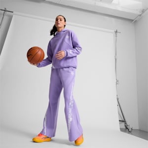 STEWIE x CITY OF LOVE Women's Basketball Sweatpants, Lavender Alert, extralarge