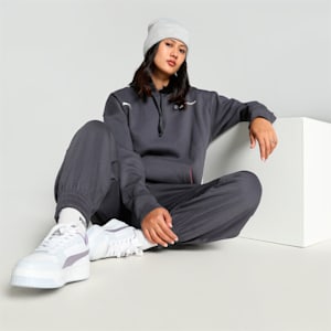 BMW M Motorsport Women's Relaxed Fit Hoodie, Galactic Gray, extralarge-IND