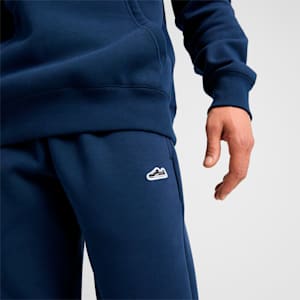 Suede Logo Men's Jogger Pants, Club Navy, extralarge