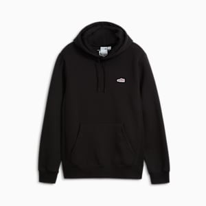 Suede Logo Men's Hoodie, PUMA Black, extralarge