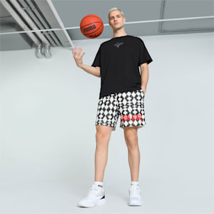 Melo Alwayz On Men's Oversized Basketball Tee, PUMA Black, extralarge-IND