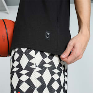 Melo Alwayz On Men's Oversized Basketball Tee, PUMA Black, extralarge-IND