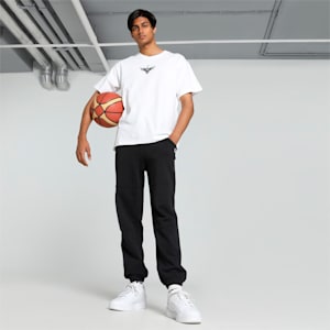 Melo Alwayz On Men's Oversized Basketball Tee, PUMA White, extralarge-IND