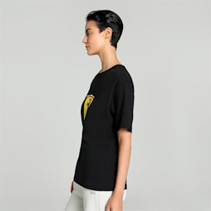 Scuderia Ferrari Women's Graphic Relaxed Fit T-shirt, PUMA Black, extralarge-IND