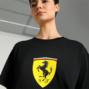 Scuderia Ferrari Women's Graphic Relaxed Fit T-shirt, PUMA Black, extralarge-IND