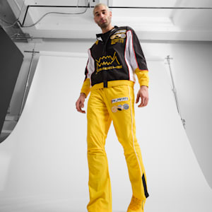 Yellow puma pants top